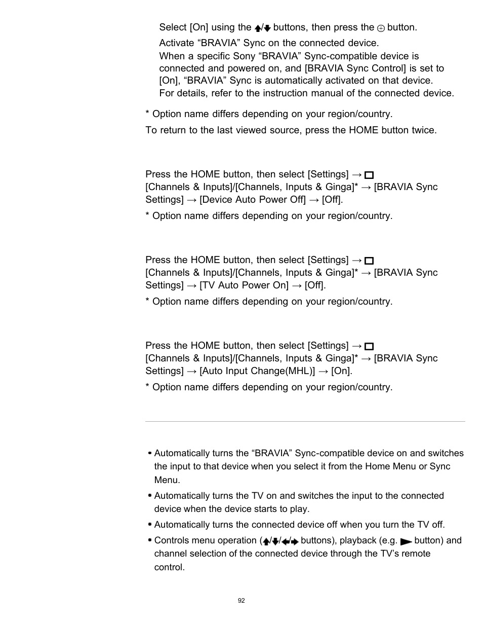 Sony KDL-55W900A User Manual | Page 92 / 245