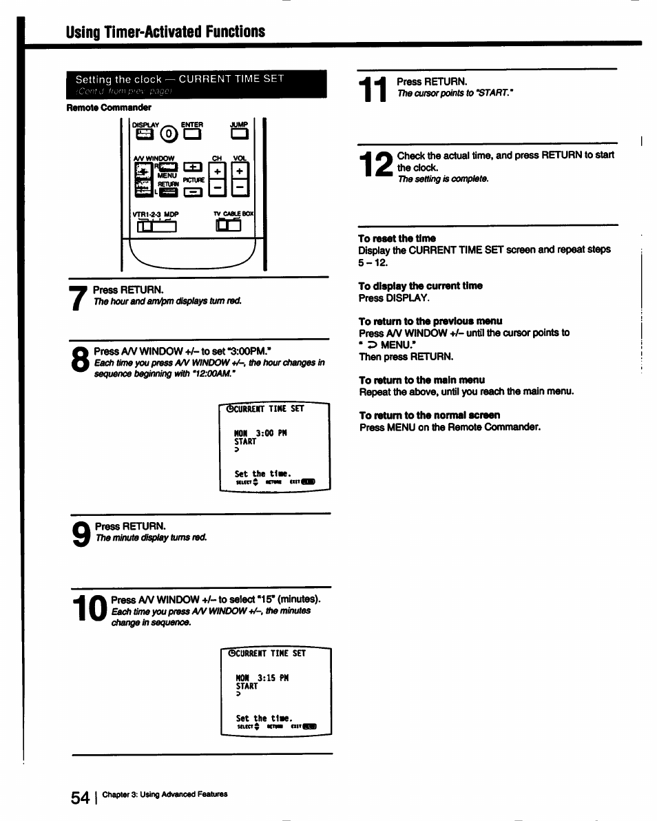 Sony KV-27XBR25 User Manual | Page 54 / 72