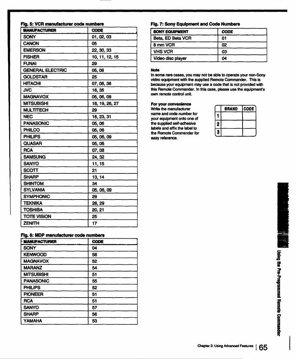 Sony KV-27XBR25 User Manual | Page 65 / 72