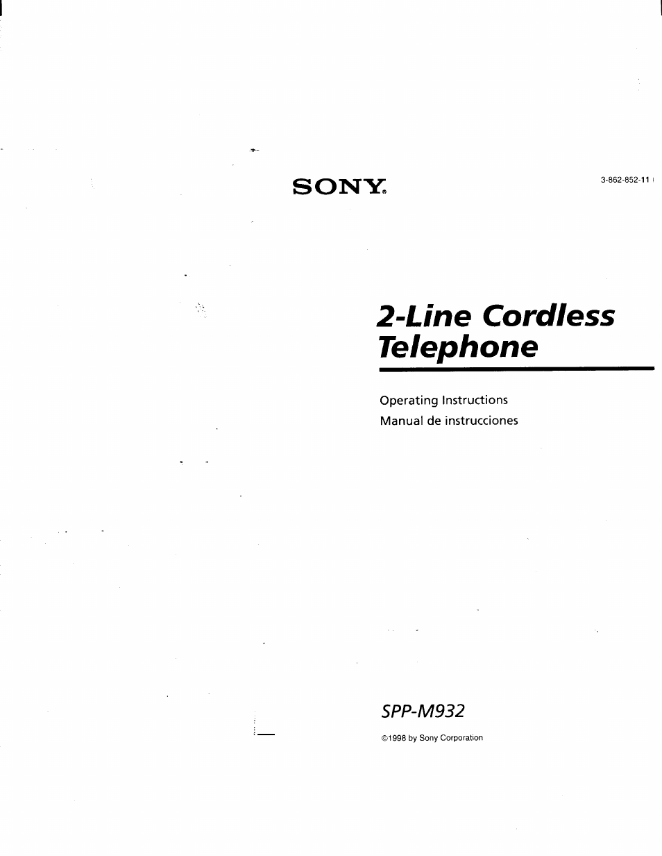 Sony SPP-M932 User Manual | 76 pages