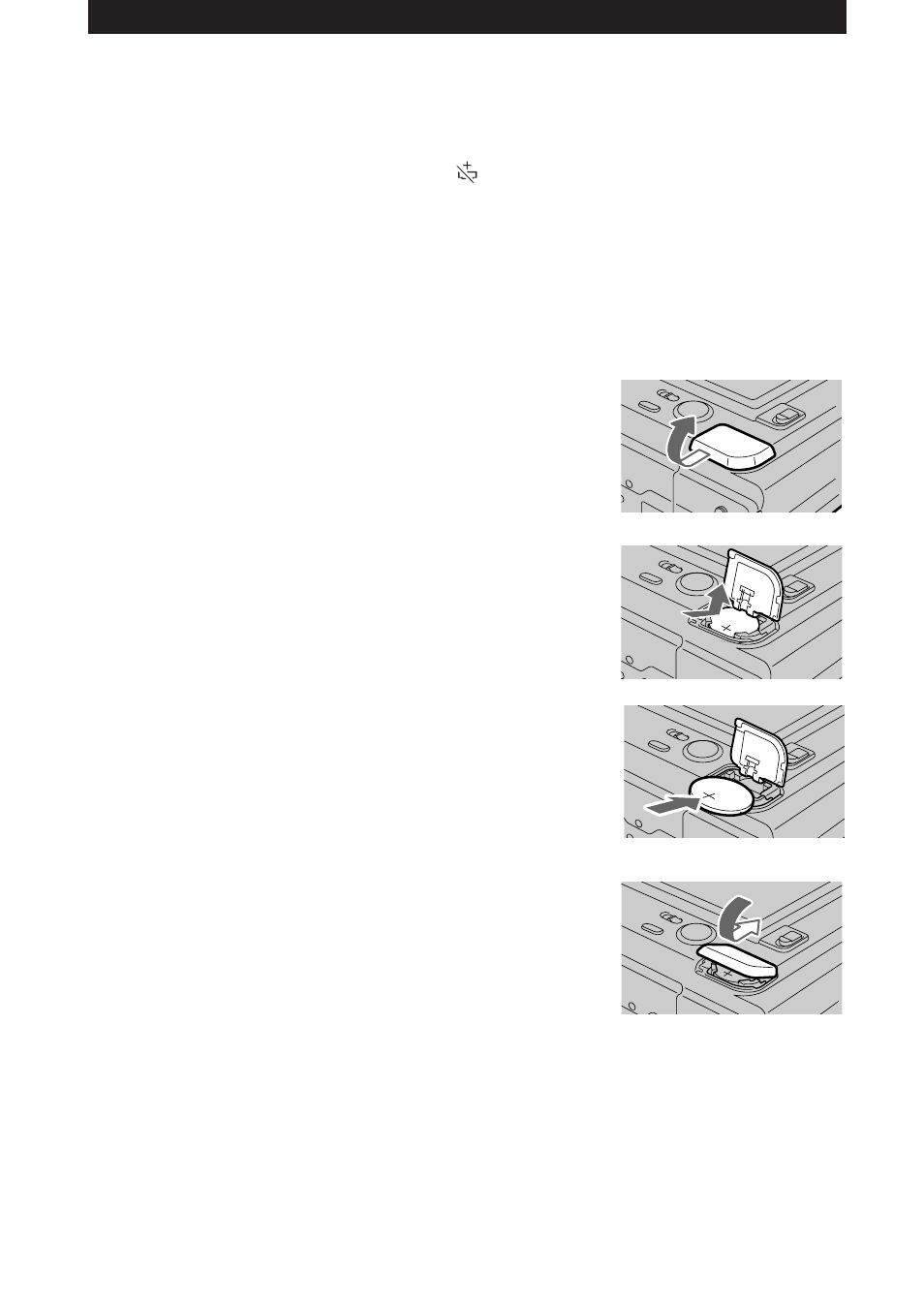 Cambio de la pila de litio de la cámara | Sony MVC-FD7 User Manual | Page 126 / 136