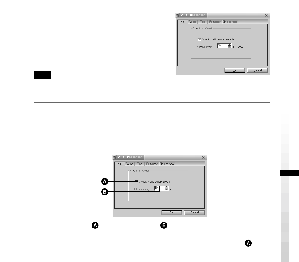 Automatically checking for new mails | Sony ERS-210 User Manual | Page 23 / 128