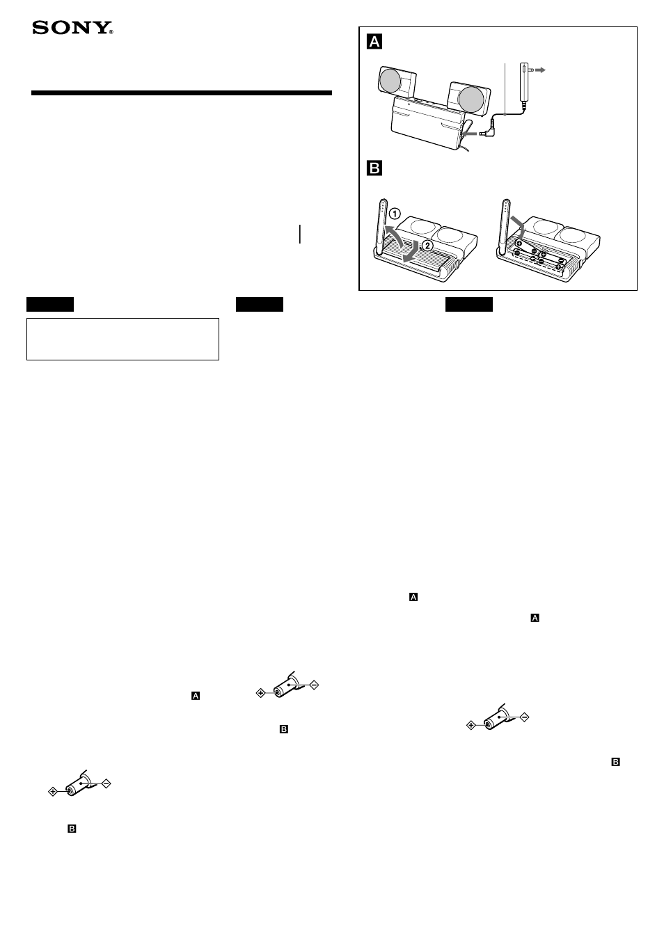 Sony SRS-T77 User Manual | 3 pages