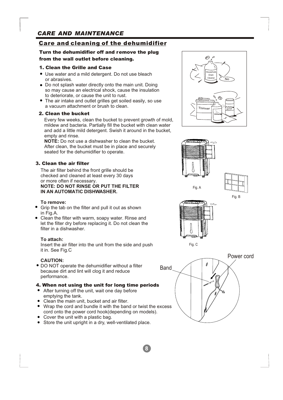 Т³гж 9, Power cord, Band | Alen MDF1-30AE User Manual | Page 9 / 12