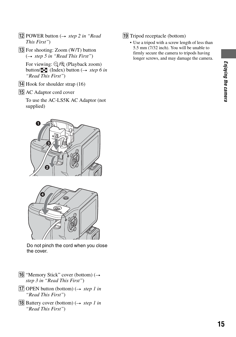 Sony DSC-H1 User Manual | Page 15 / 107