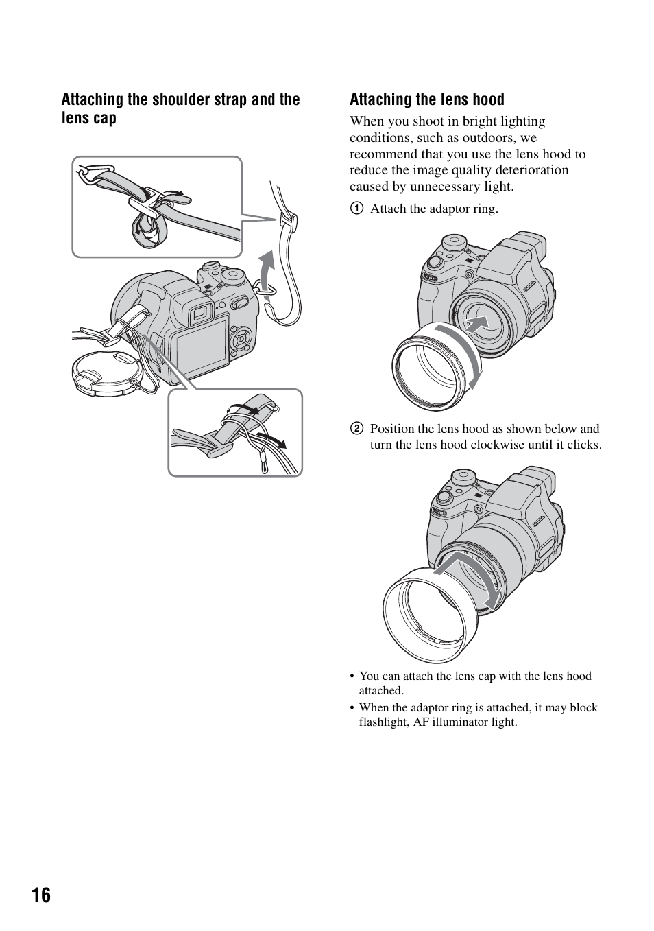 P (16) | Sony DSC-H1 User Manual | Page 16 / 107