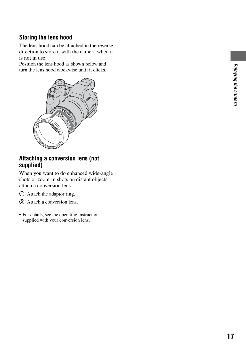 Sony DSC-H1 User Manual | Page 17 / 107