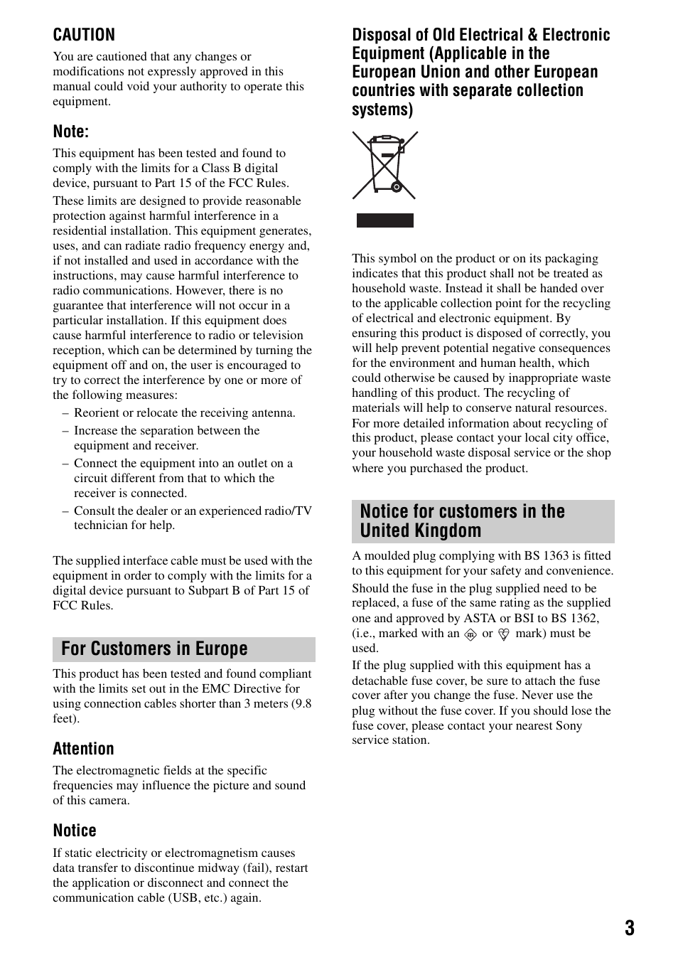 Sony DSC-H1 User Manual | Page 3 / 107