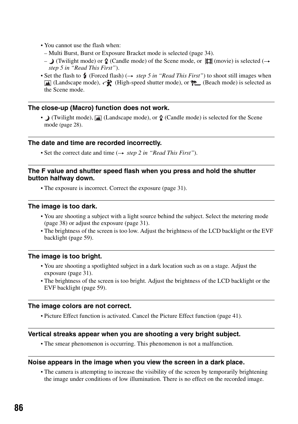 Sony DSC-H1 User Manual | Page 86 / 107