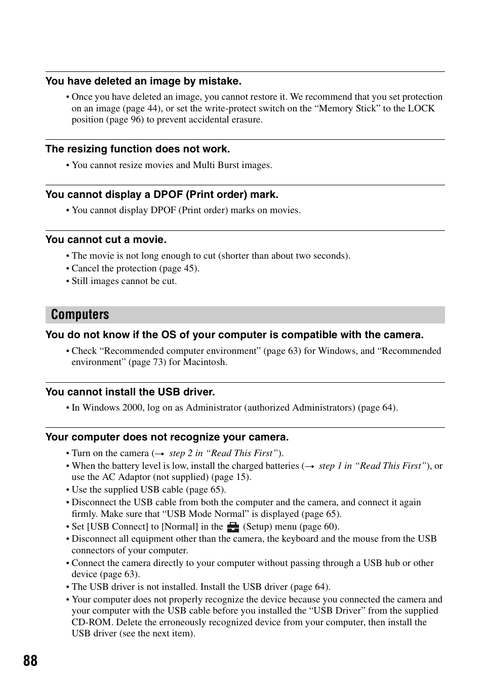 Computers | Sony DSC-H1 User Manual | Page 88 / 107
