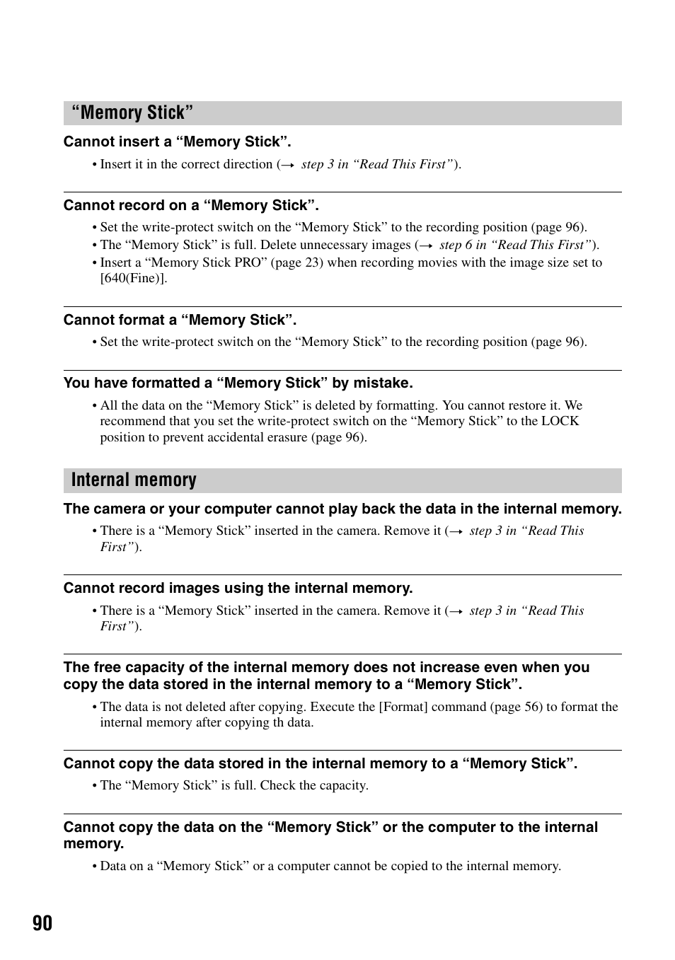 Sony DSC-H1 User Manual | Page 90 / 107