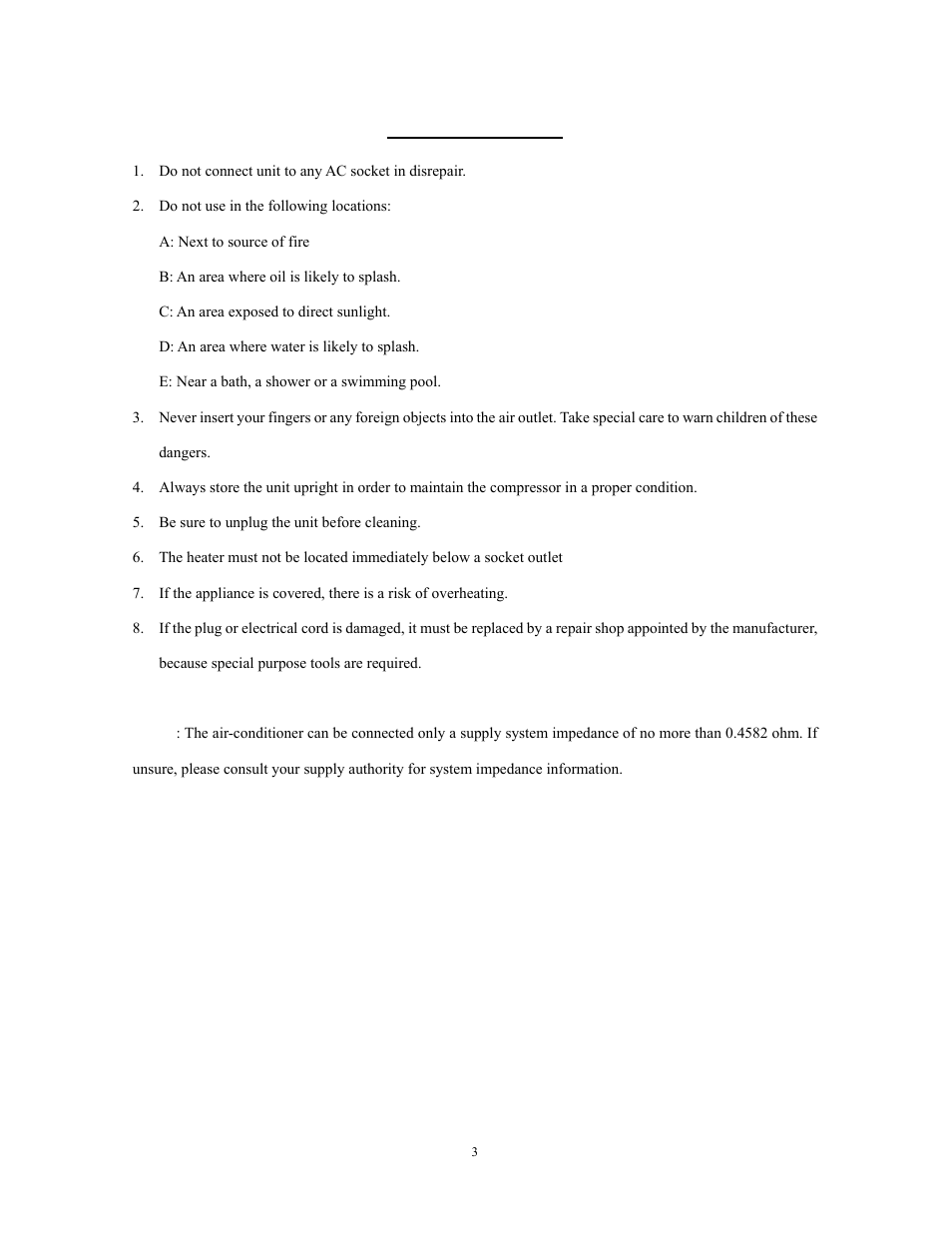 Safety rules | Alen C475A User Manual | Page 3 / 18