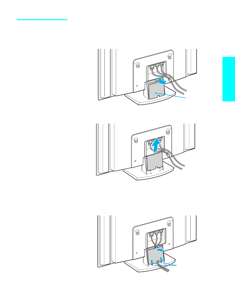 Inside the stand (kdl32xbr950 only), Setup | Sony KDL-32XBR950 User Manual | Page 27 / 136