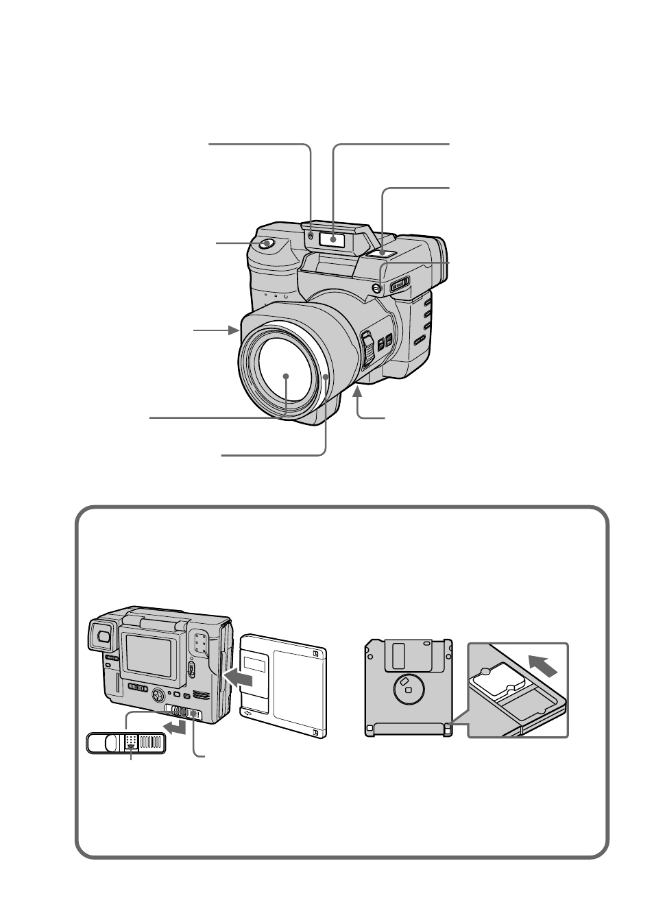 Identificación de partes | Sony MVC-FD91 User Manual | Page 56 / 100