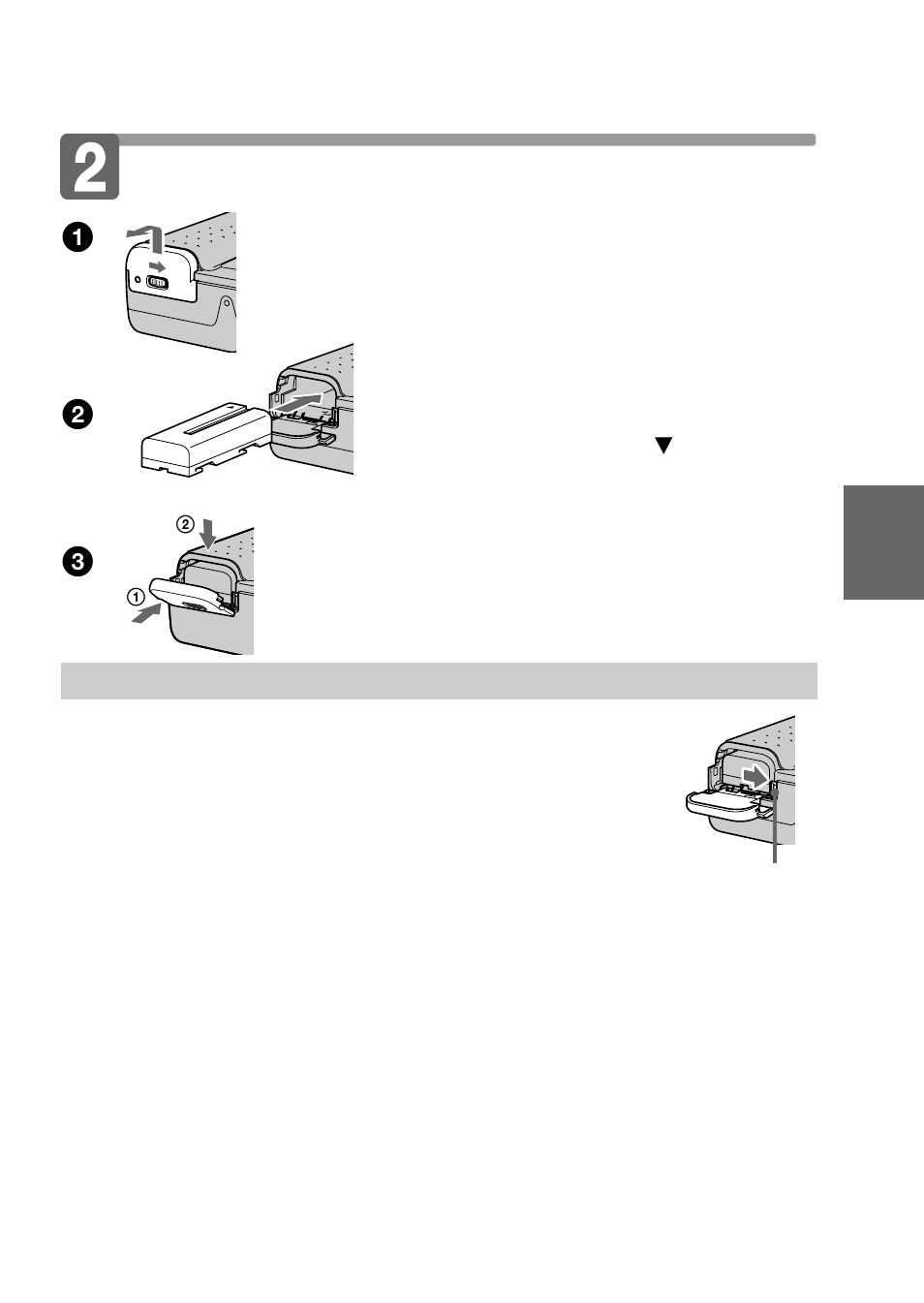 Instalación de la batería | Sony MVC-FD91 User Manual | Page 61 / 100