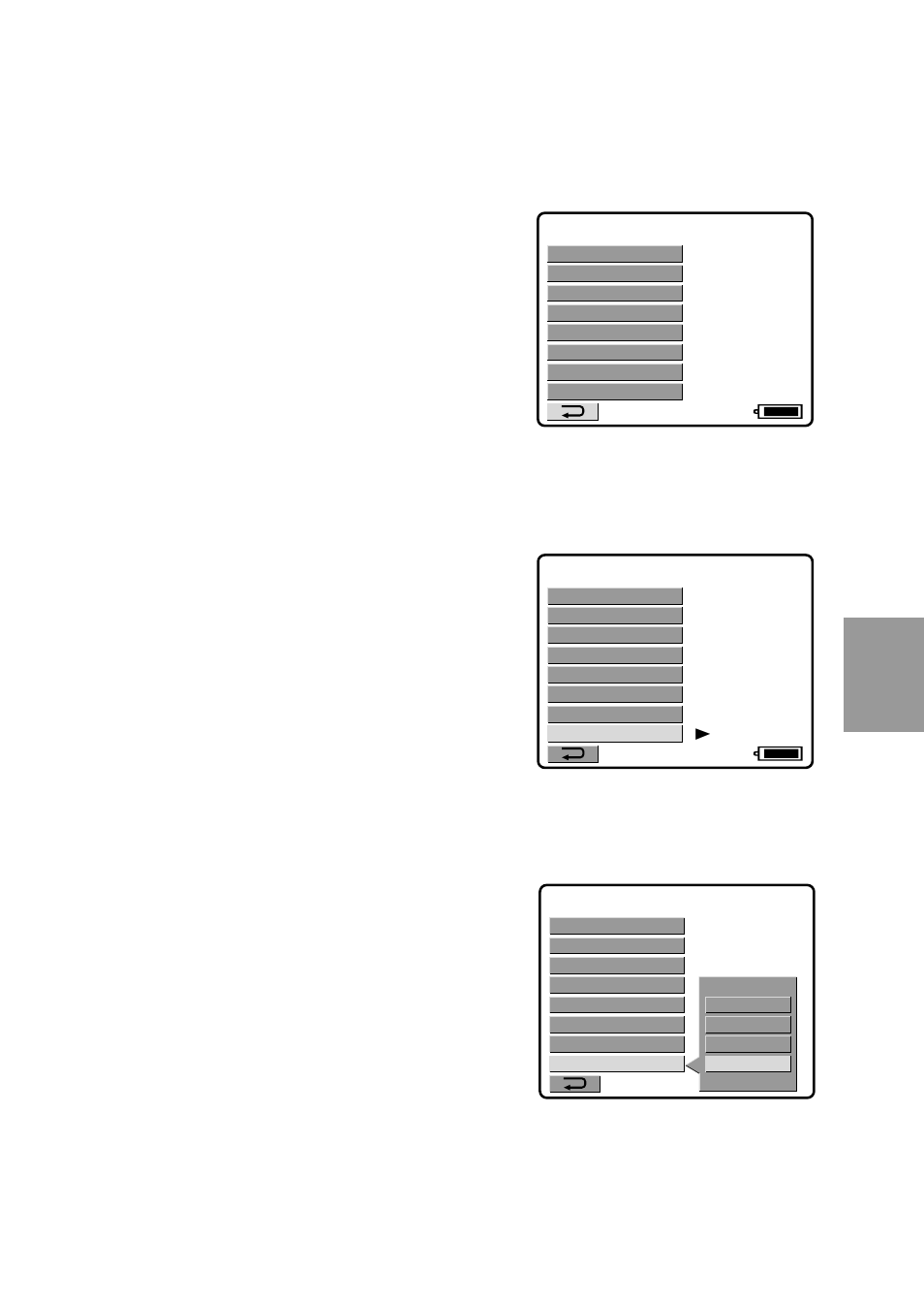 Cambio de los ajustes de los modos | Sony MVC-FD91 User Manual | Page 75 / 100