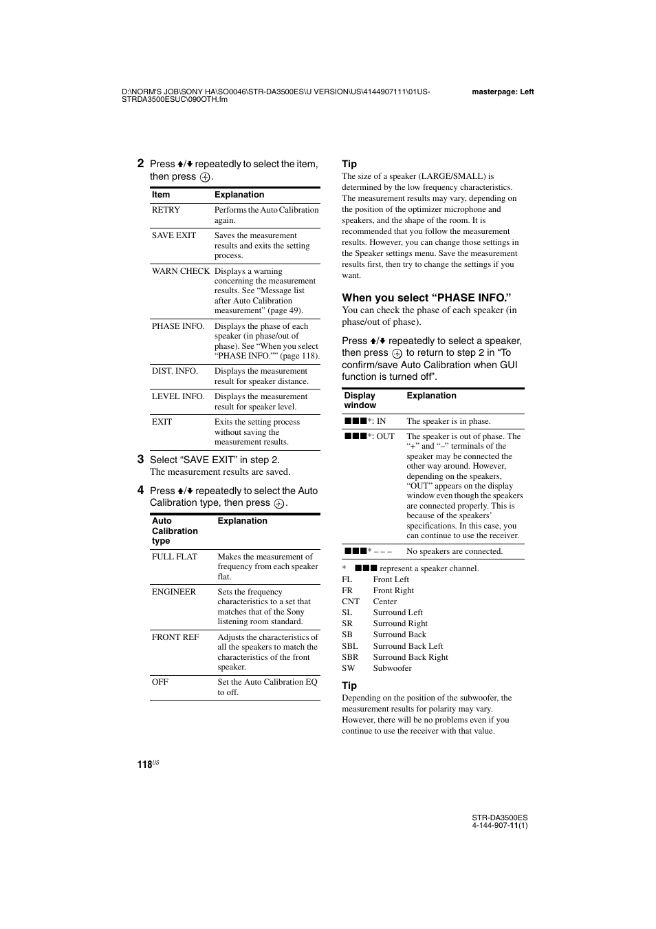 Sony STR-DA3500ES User Manual | Page 118 / 148