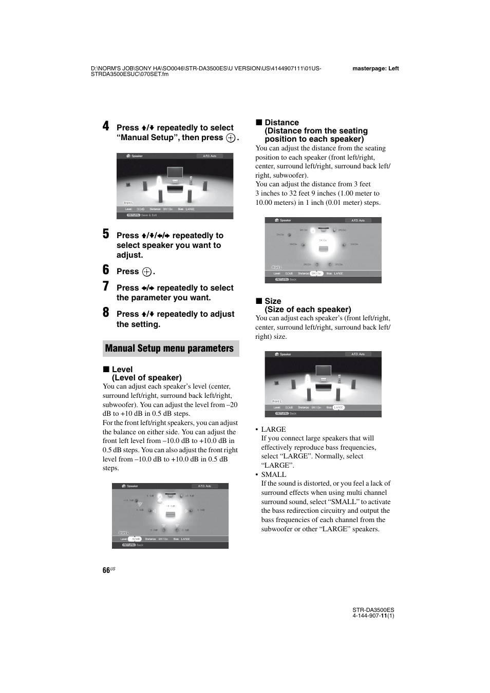 Sony STR-DA3500ES User Manual | Page 66 / 148