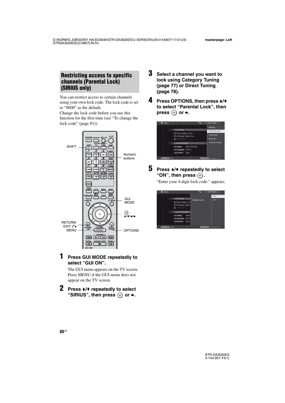 Sony STR-DA3500ES User Manual | Page 80 / 148