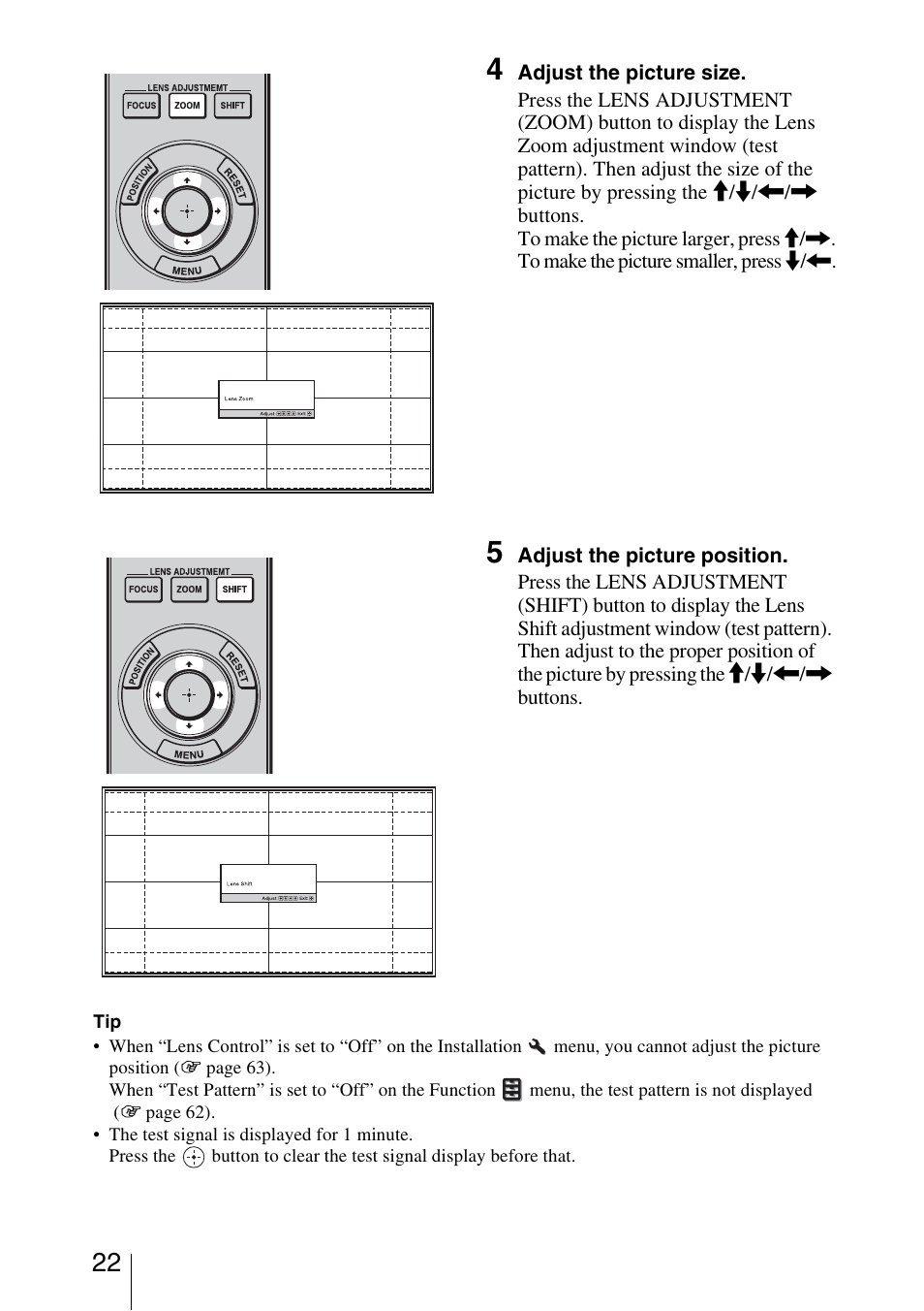 Sony VPL-VW95ES User Manual | Page 22 / 95