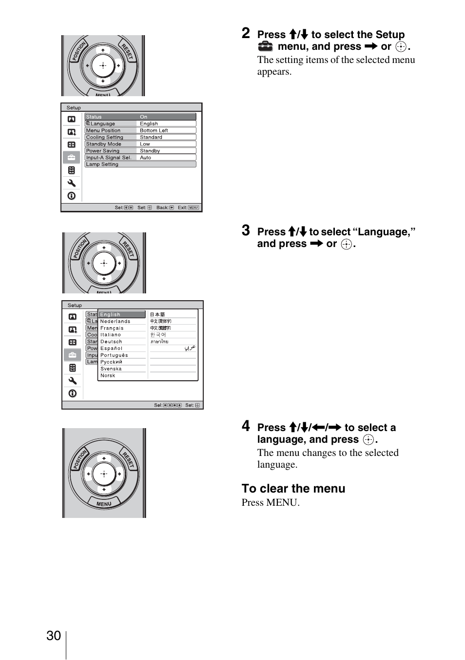 Sony VPL-VW95ES User Manual | Page 30 / 95