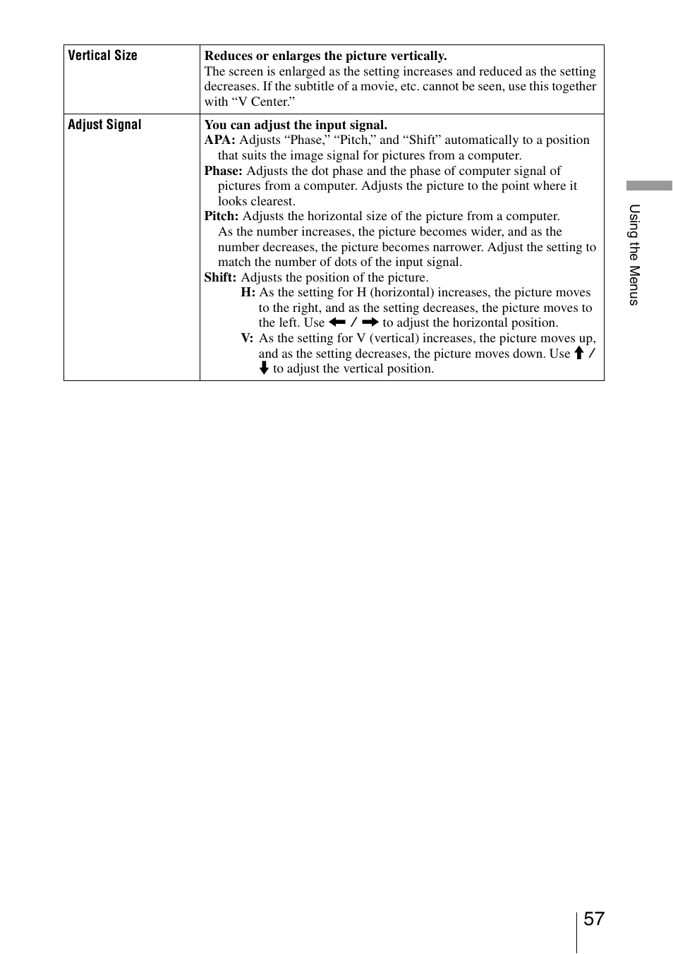 Sony VPL-VW95ES User Manual | Page 57 / 95