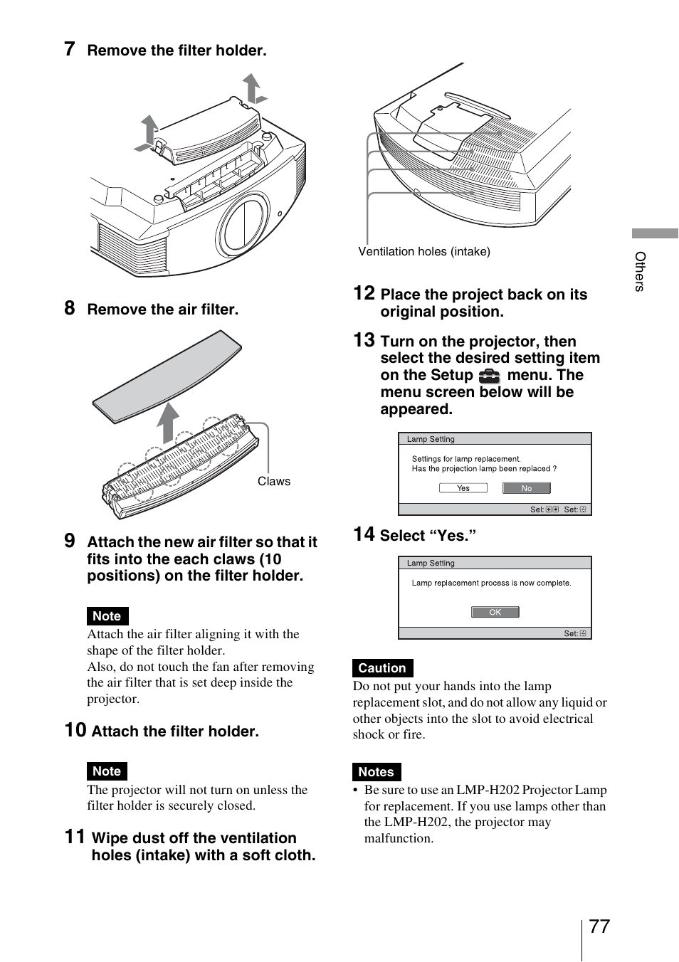 Sony VPL-VW95ES User Manual | Page 77 / 95