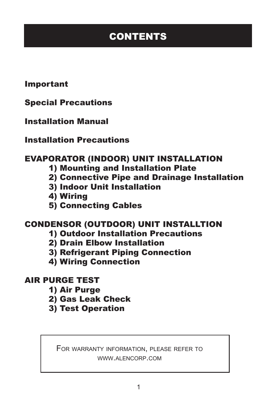 Alen AMS12 12000 BTU AND 13.5 SEER User Manual | Page 2 / 16
