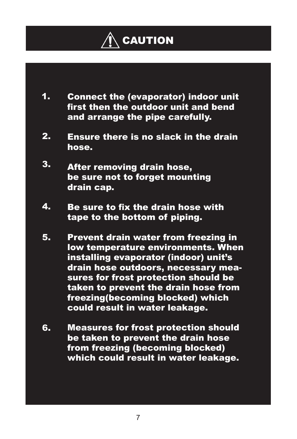 Caution | Alen AMS12 12000 BTU AND 13.5 SEER User Manual | Page 8 / 16