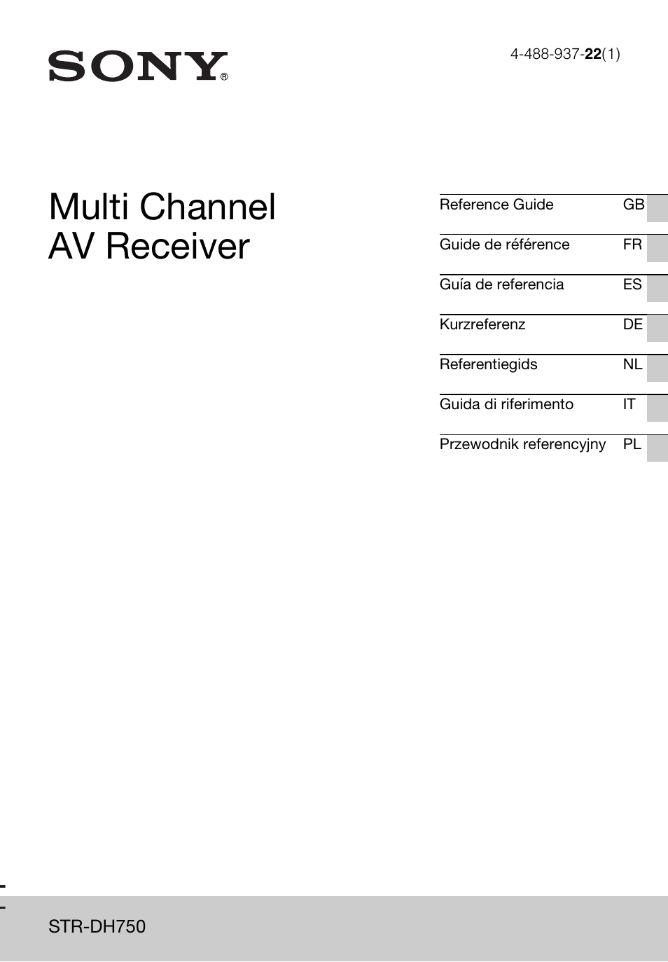 Sony STR-DH750 User Manual | 68 pages