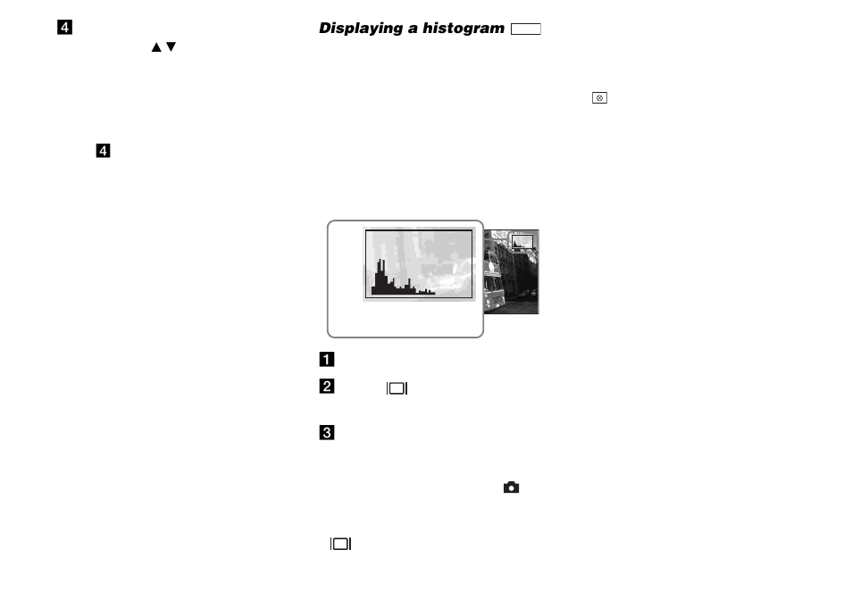 Displaying a histogram | Sony DSC-M1 User Manual | Page 60 / 132