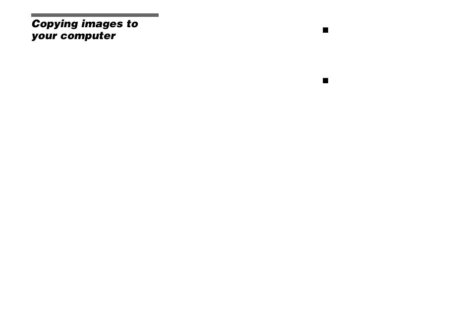 Enjoying images on your computer, Copying images to your computer, For windows users | Sony DSC-M1 User Manual | Page 86 / 132