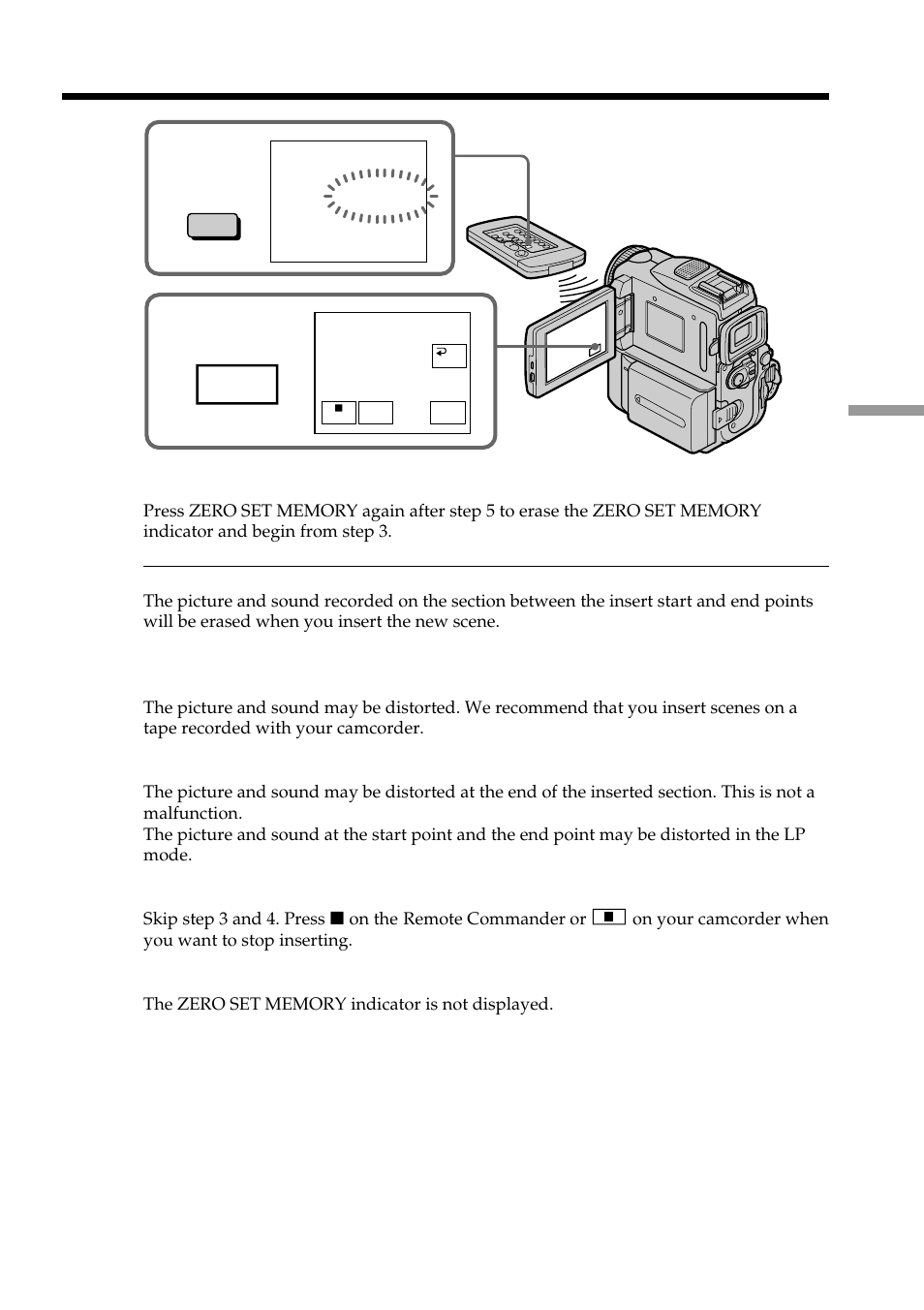 Inserting a scene from a vcr – insert editing | Sony DCR-PC101 User Manual | Page 101 / 224