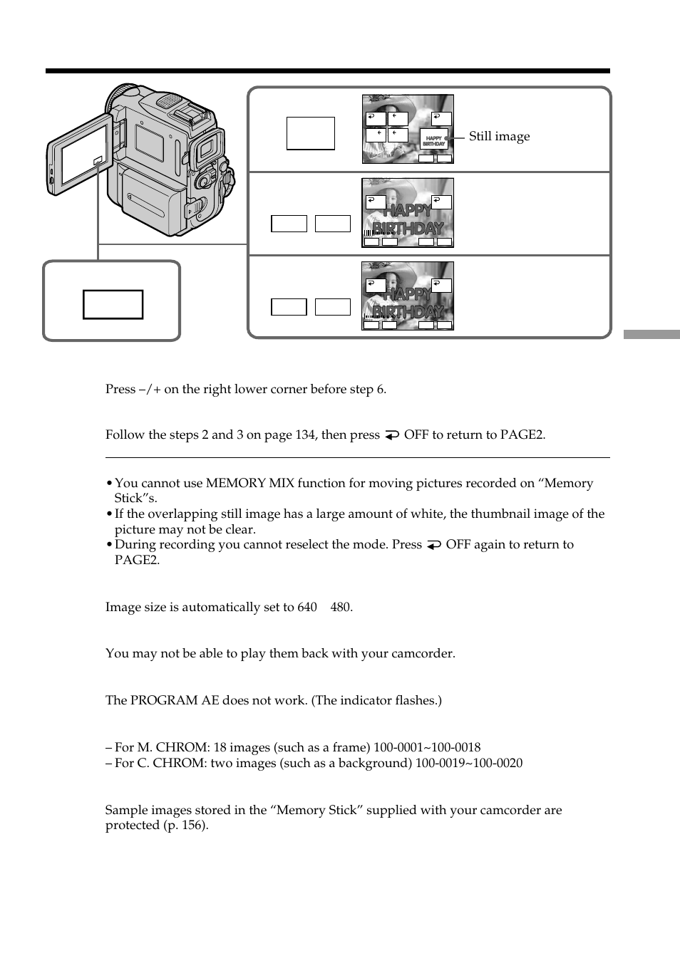 Mem m i x | Sony DCR-PC101 User Manual | Page 135 / 224