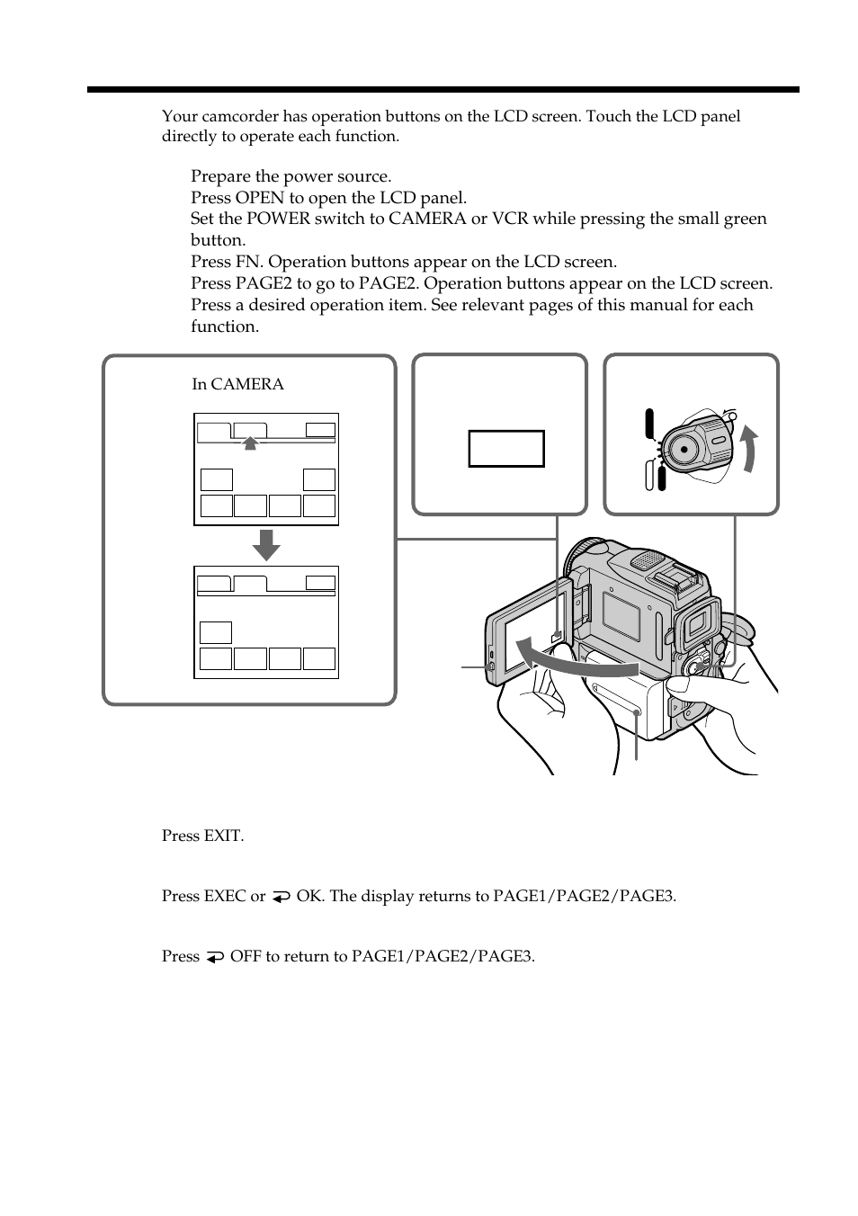 Step 4 using the touch panel | Sony DCR-PC101 User Manual | Page 22 / 224