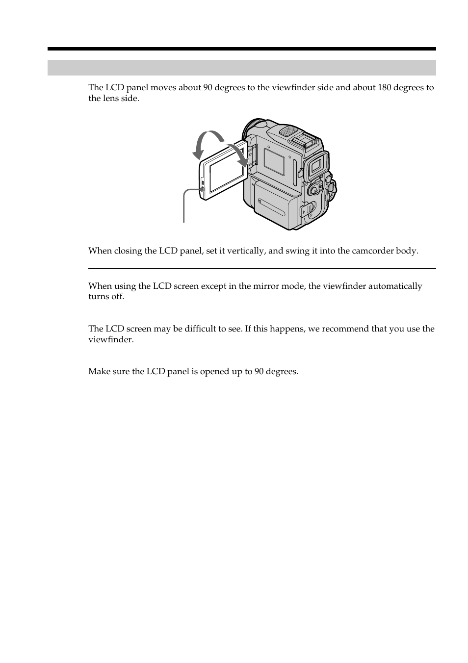 Adjusting the lcd screen, Recording a picture | Sony DCR-PC101 User Manual | Page 26 / 224
