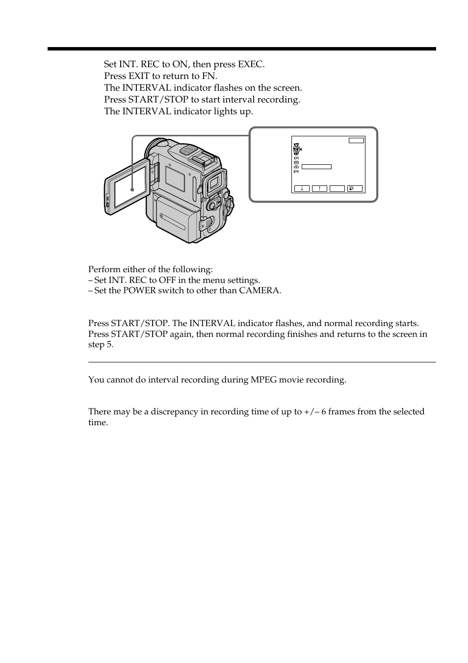 Interval recording | Sony DCR-PC101 User Manual | Page 68 / 224