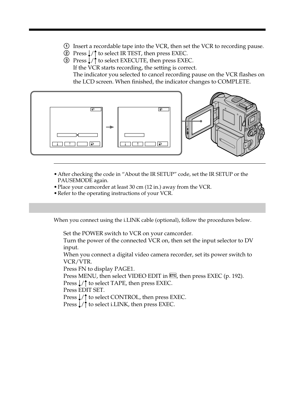 4) confirming the vcr operation | Sony DCR-PC101 User Manual | Page 90 / 224