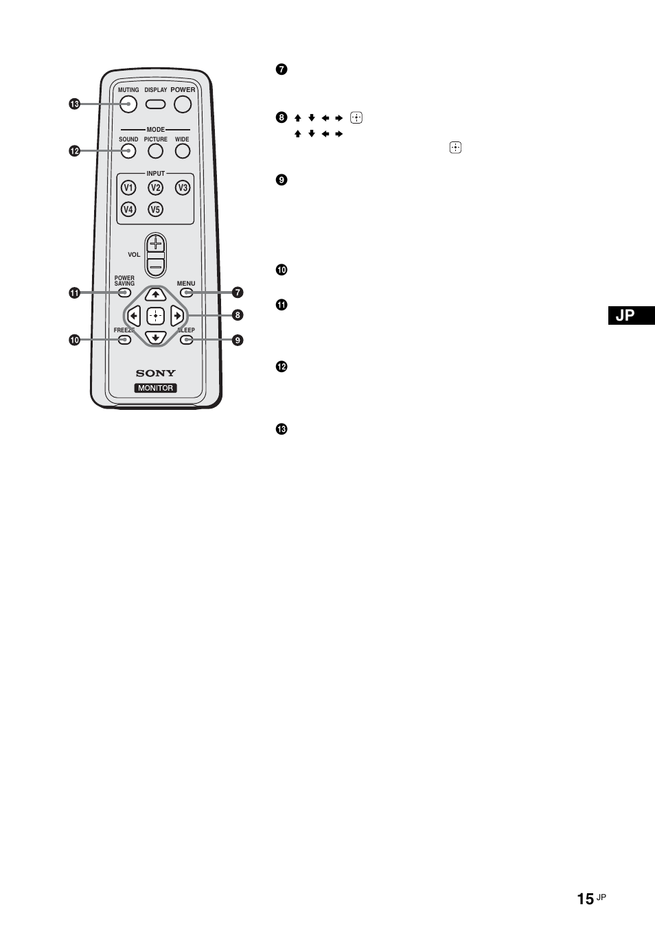 Sony KLH-W26 User Manual | Page 15 / 215