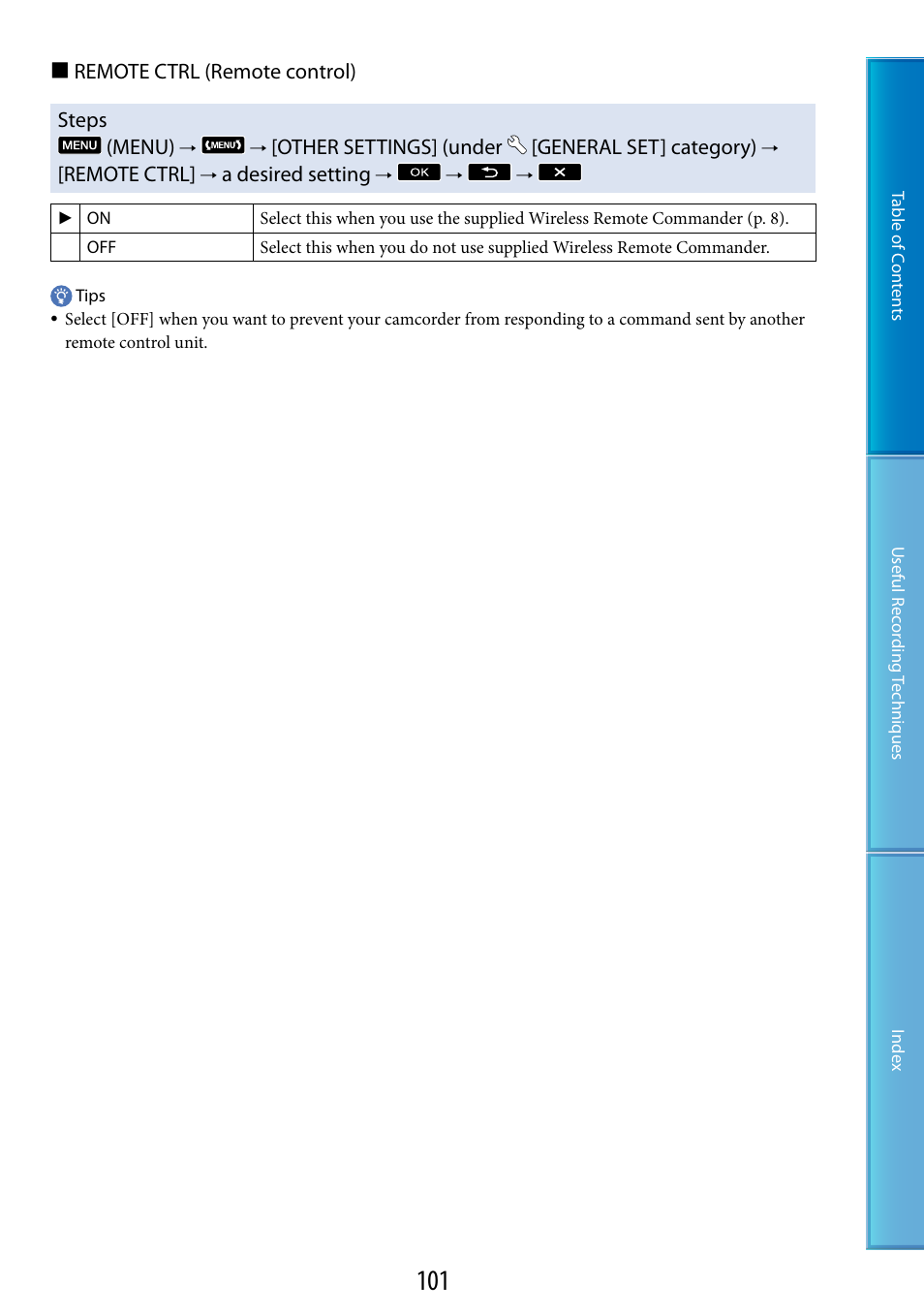 Sony HDR-CX500V User Manual | Page 101 / 130