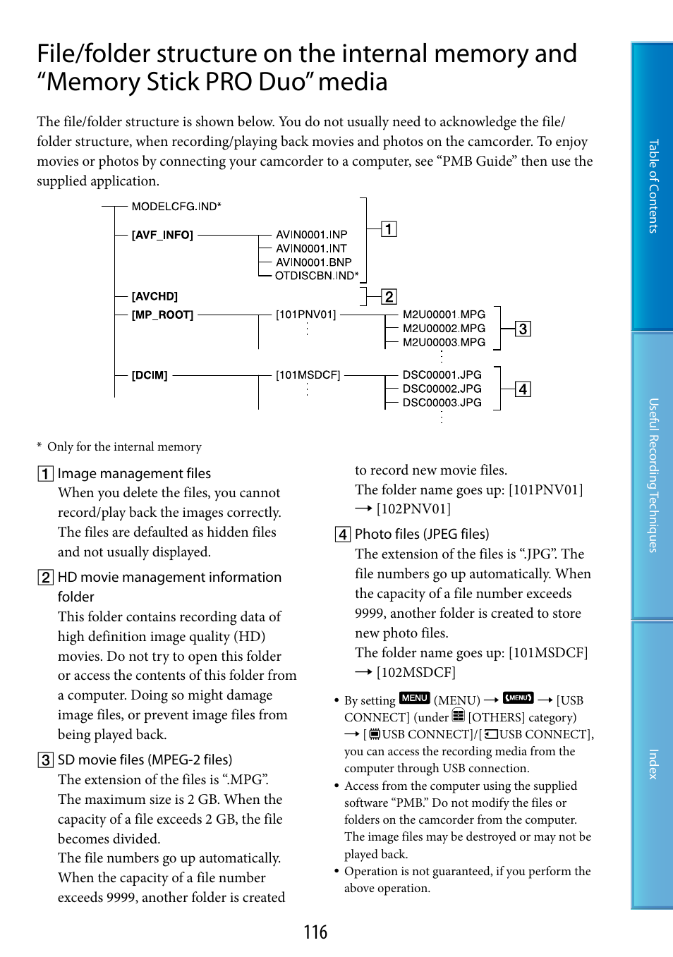 Sony HDR-CX500V User Manual | Page 116 / 130