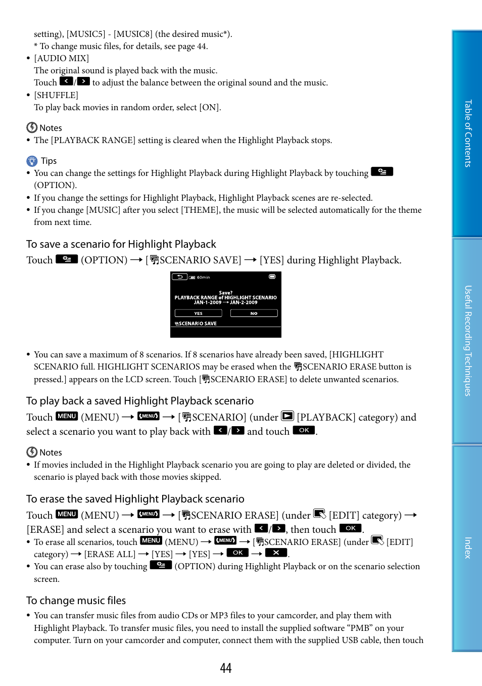 Sony HDR-CX500V User Manual | Page 44 / 130