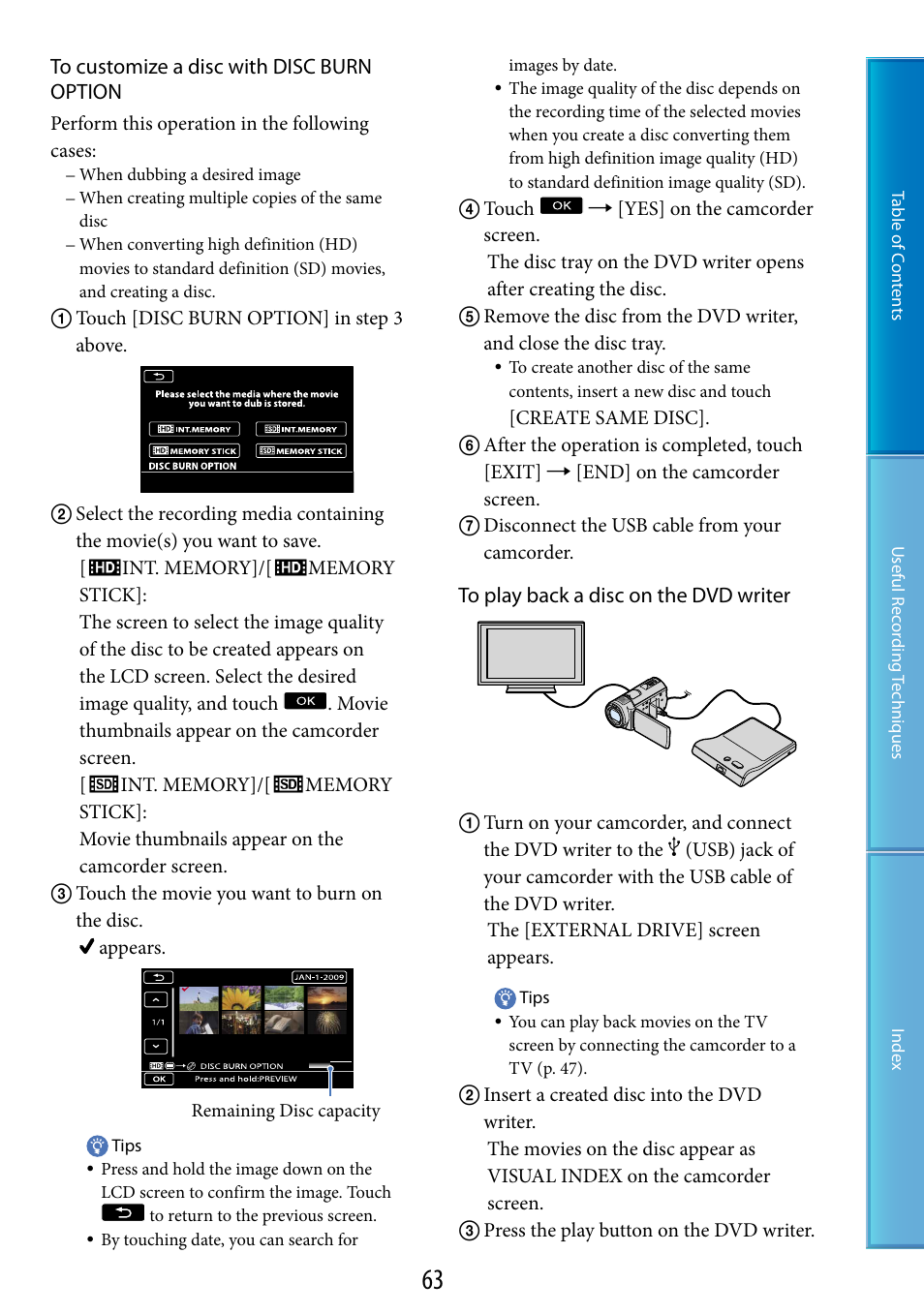 Sony HDR-CX500V User Manual | Page 63 / 130