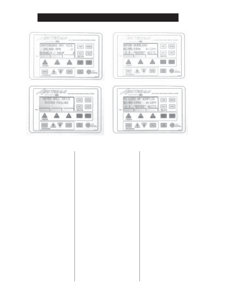 Dryer control panel | Airstream PNEG-343 User Manual | Page 12 / 52
