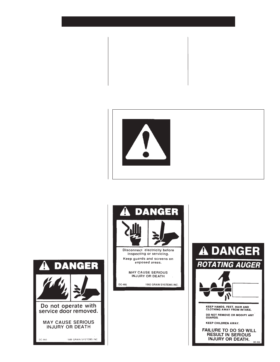 Safety first, Safety alert decals, Safety alert symbol warning! be alert | Airstream PNEG-343 User Manual | Page 5 / 52