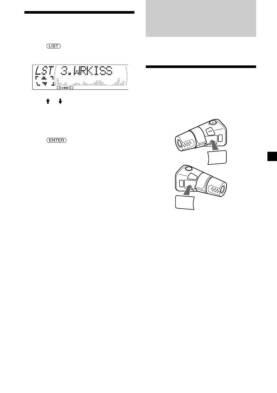 Other functions, 19 locating a station by name, Labeling the rotary commander | Sony CDX-M610 User Manual | Page 19 / 100