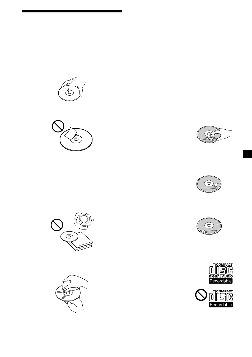 3remarques sur la manipulation des disques | Sony CDX-M610 User Manual | Page 35 / 100