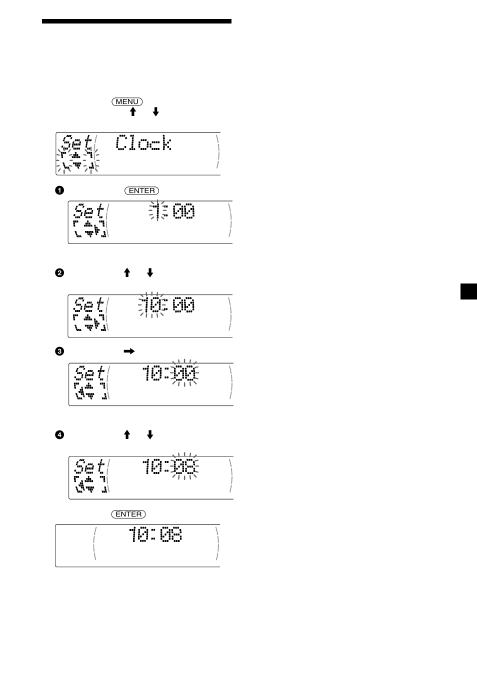 Réglage de l’horloge | Sony CDX-M610 User Manual | Page 41 / 100