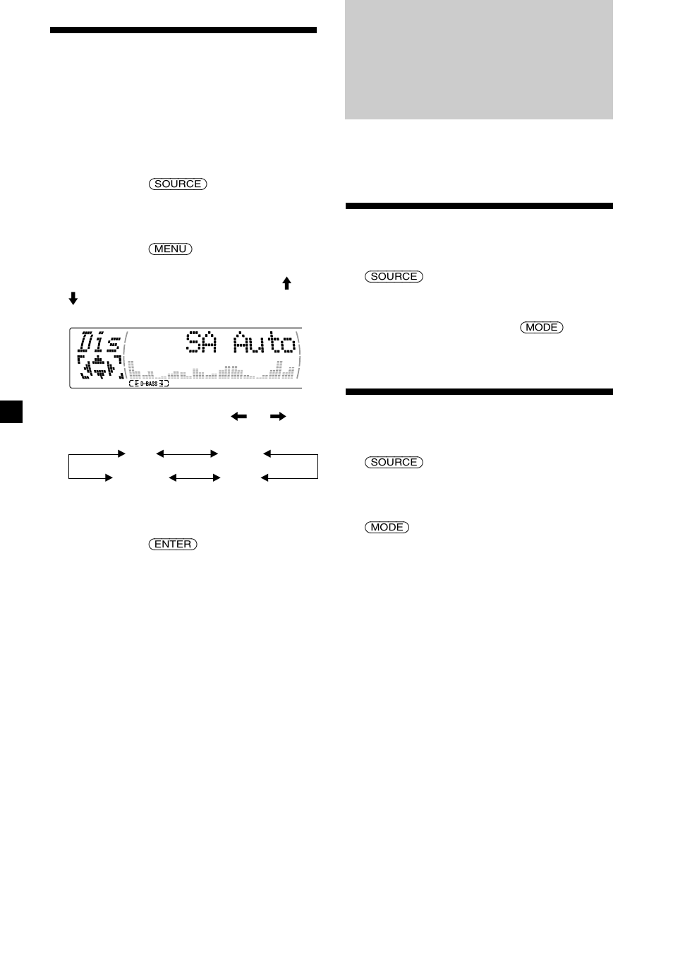 Appareils optionnels télévision/vidéo, 24 sélection de l’analyseur de spectre, Regarder la télévision | Regarder une source vidéo | Sony CDX-M610 User Manual | Page 56 / 100