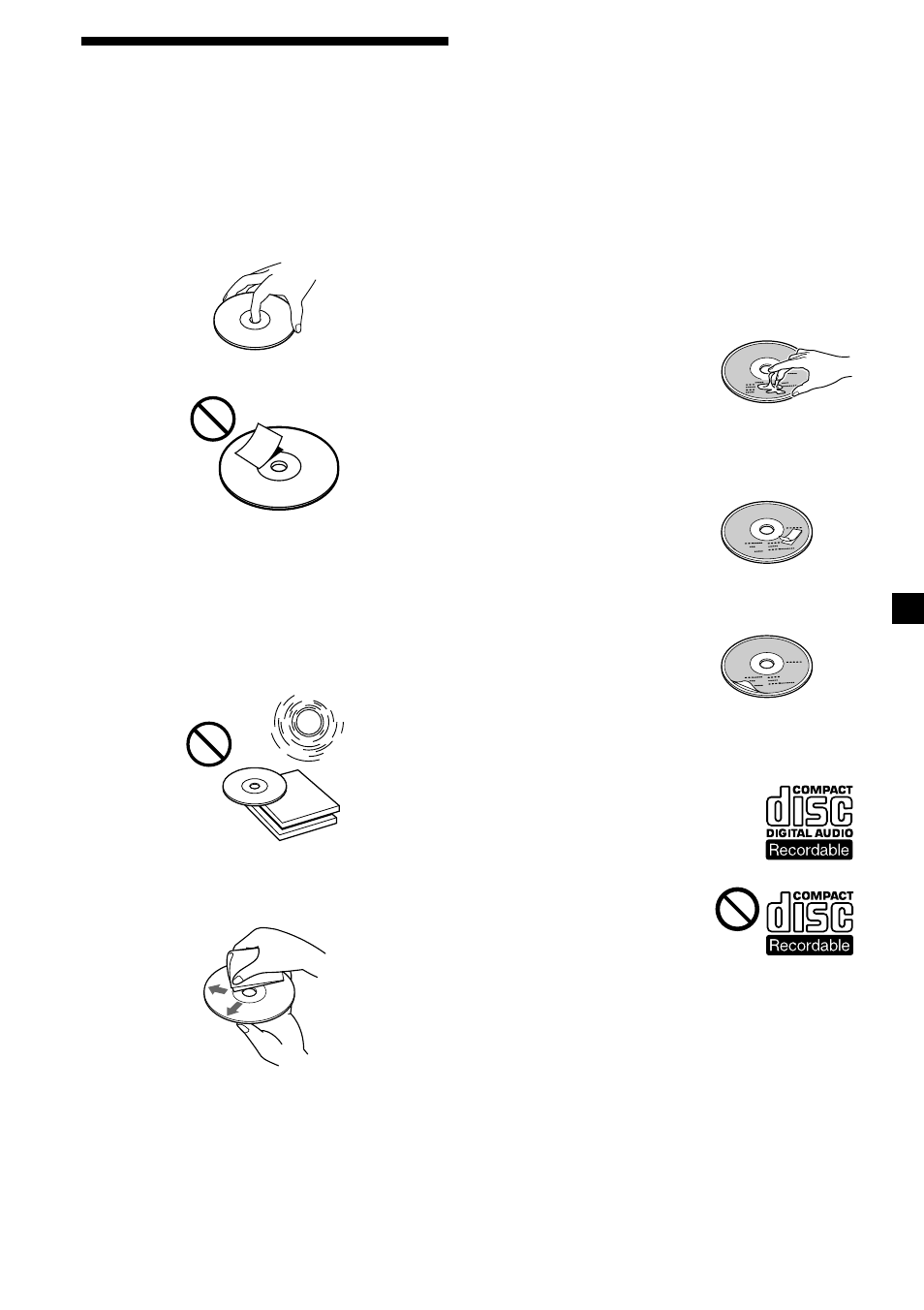 Notas sobre el manejo de discos | Sony CDX-M610 User Manual | Page 67 / 100